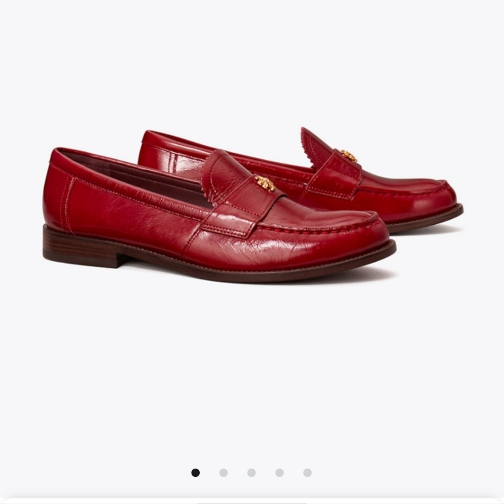 Women's Tory Burch red Leather Loafers